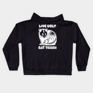 Live Ugly Eat Trash Kids Hoodie